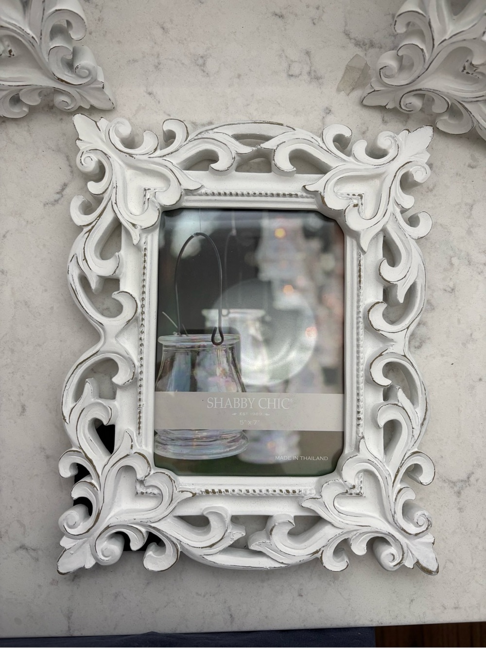 Shabby Chic 5 x 7 Photo Frame in white